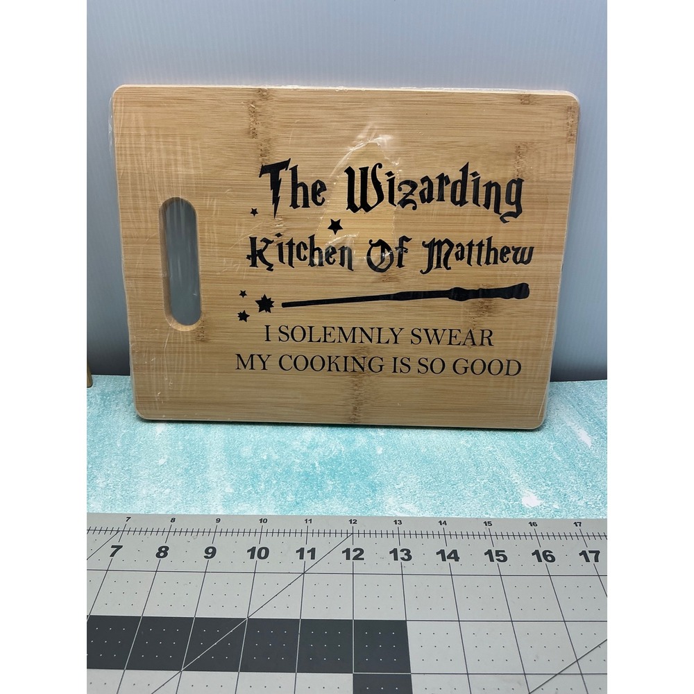 Wizarding Kitchen Of Matthew Bamboo Cutting Board Harry Potter Gift